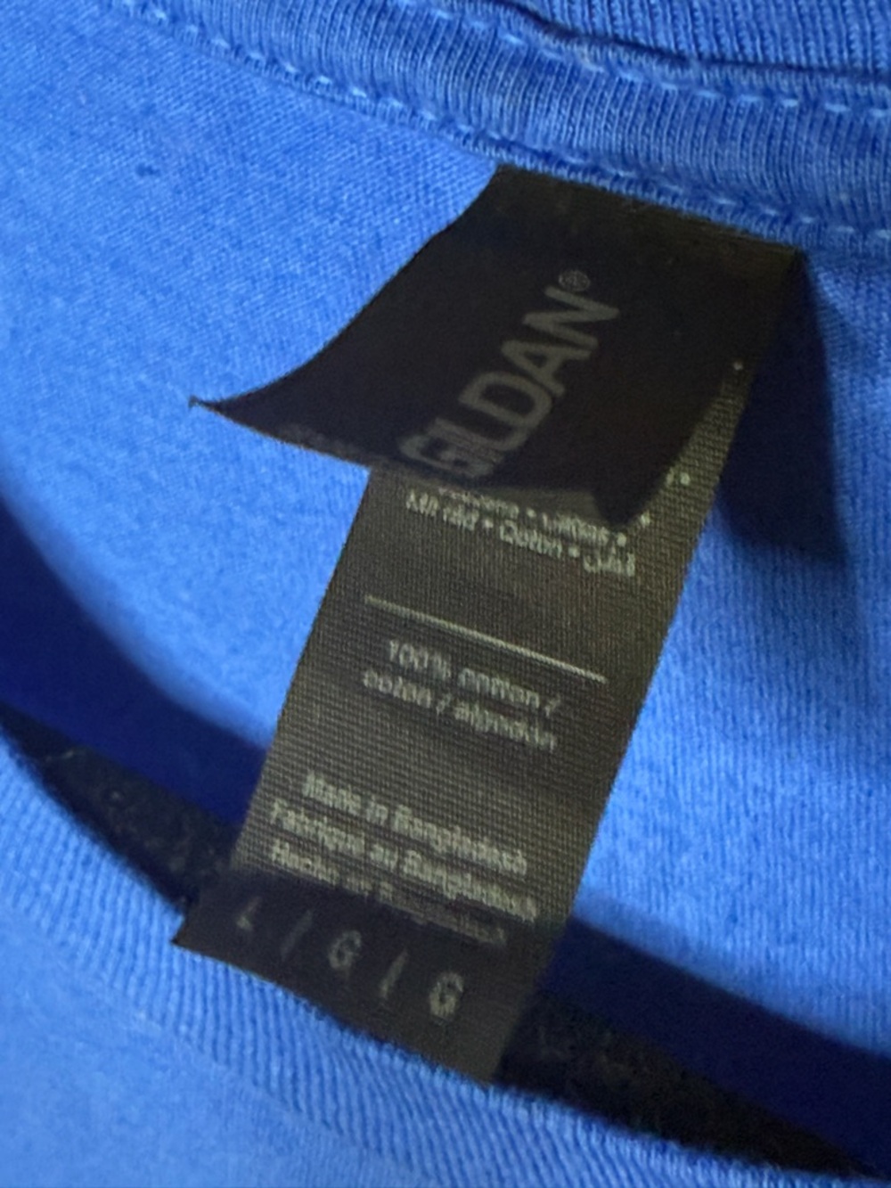 Gildan Royal Blue Crewneck T-Shirt - Picture 4 of 6